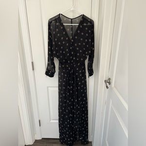 maje ritunia Black Long Sleeves dress    Net A Porter Designer Size 8